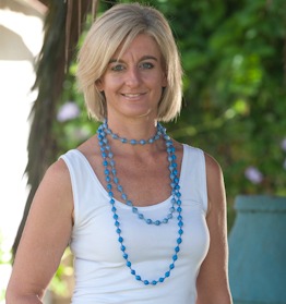 Long 90cm recycled beaded necklace