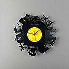 "MIAMI" VINYL clock 